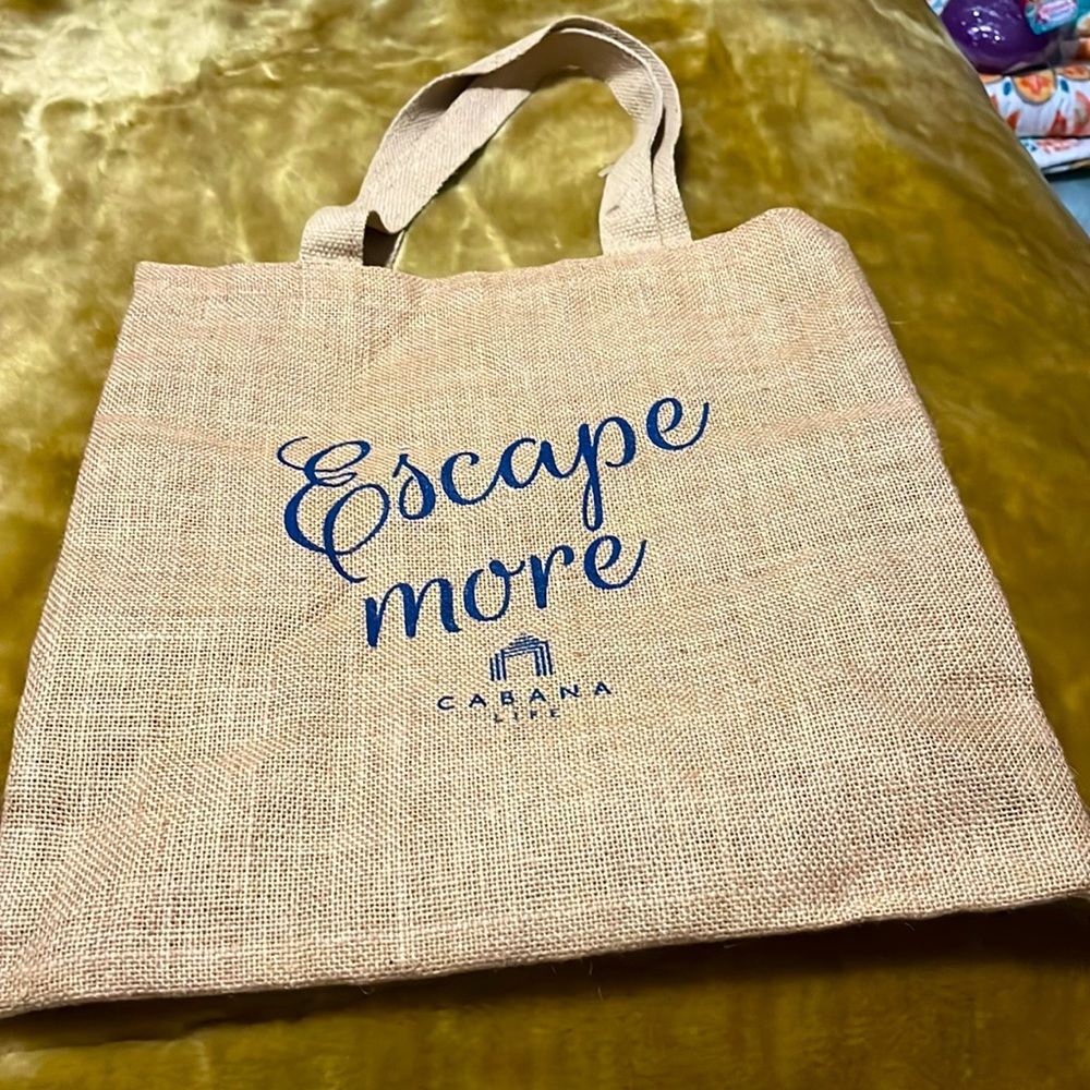 COPY - Cabana life tote bag oh 16 it says my 15